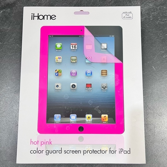 New hot pink color guard screen protector for iPad - Picture 1 of 4